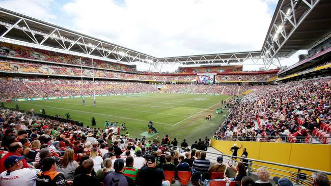 Suncorp Stadium would host Queensland’s first NRL grand final under the proposal. Picture: AAP/Steve Pohlner