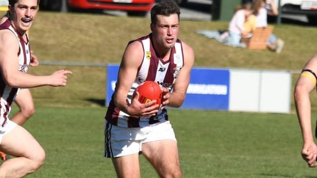 Nick Jaensch was at his brilliant best against Lobethal. Picture: Nairne Bremer Football Club