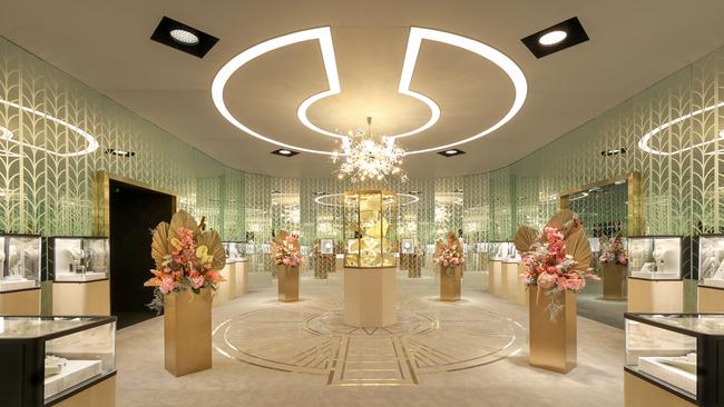 Inside Tiffany & Co.’s luxurious April presentation in Shanghai, China. Picture: Tiffany & Co