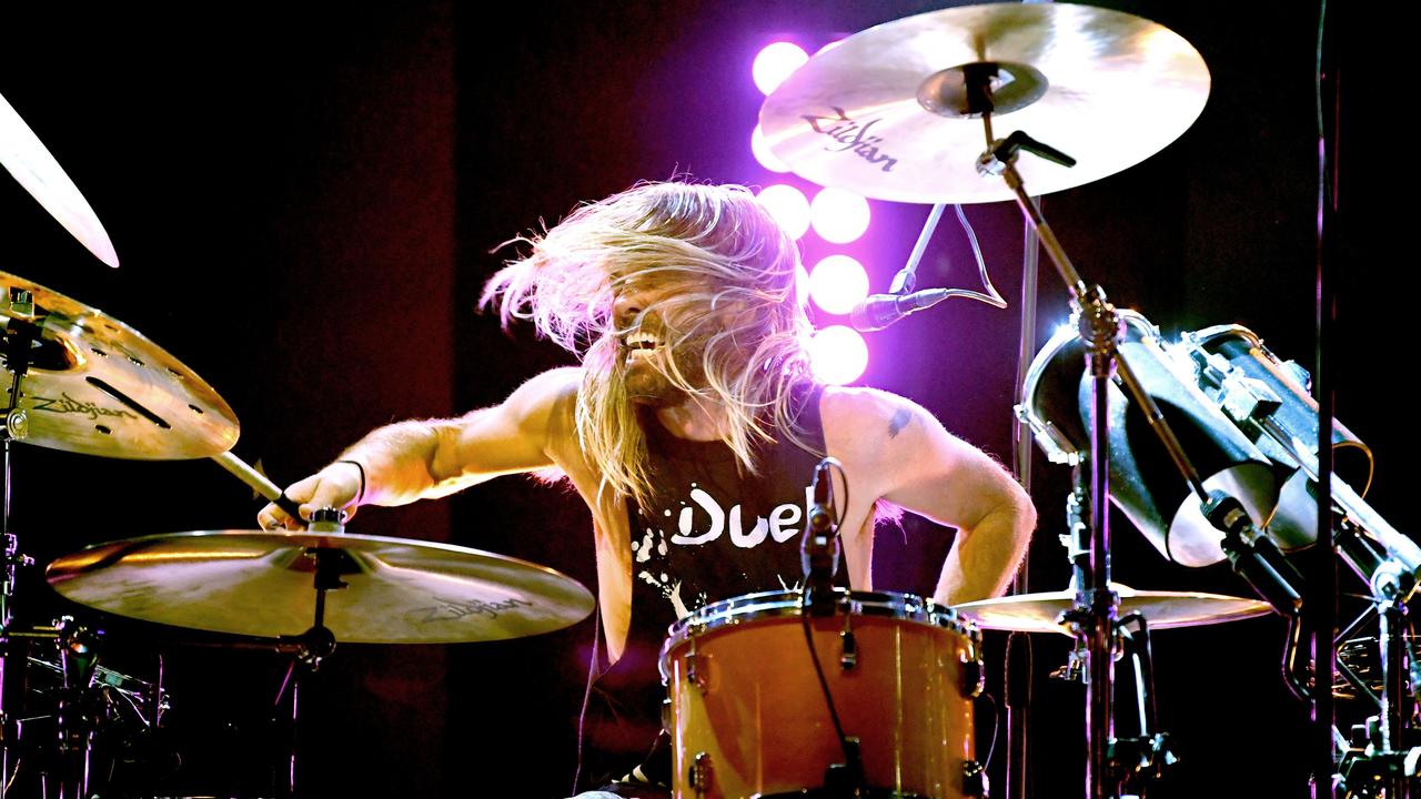 Foos drummer Taylor Hawkins wasn’t keen on the new record’s drum loops at first. Picture: Kevin Winter/Getty Images for iHeartMedia.