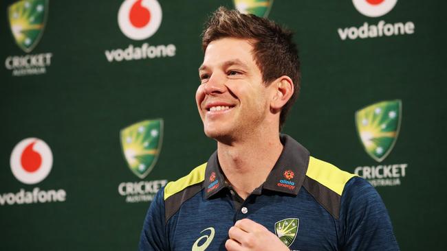 Australian Test captain Tim Paine will finally get the chance to lead his country on home soil. Picture: Zak Simmonds