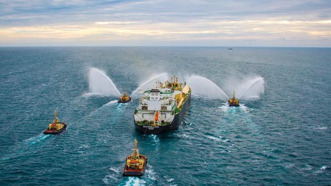 A shipment of LNG leaves Chevron’s massive Gorgon LNG plant on Barrow Island.