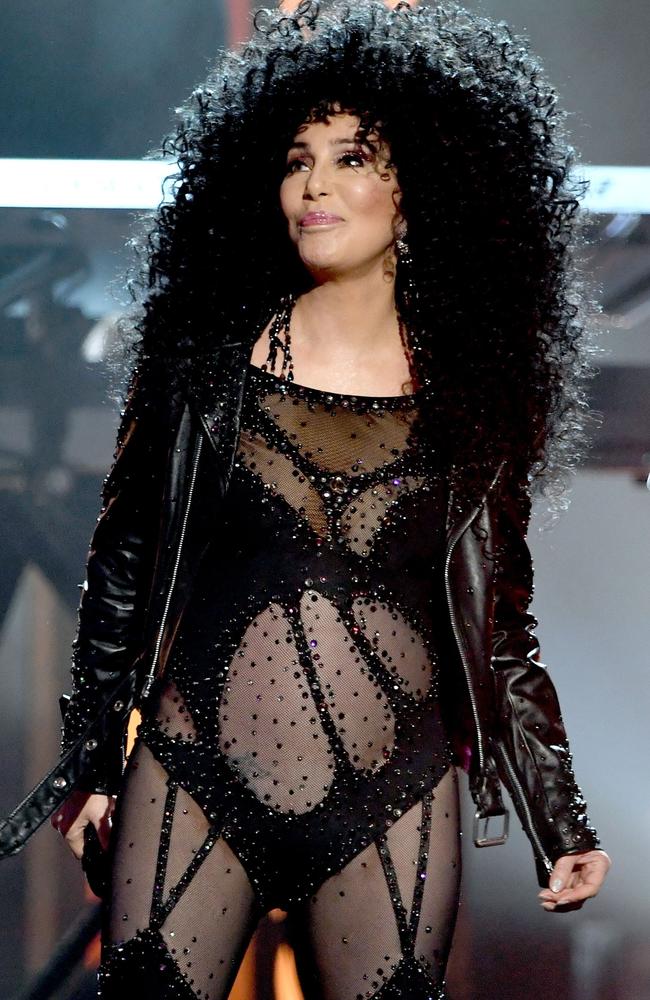 Cher, 71 years old. Picture: AFP