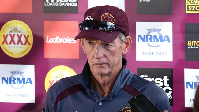 Wayne Bennett’s Brisbane days may be numbered. Picture: Liam Kidston.