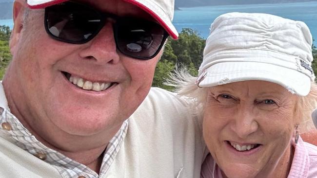 Peter Choquenot and his wife Leonie Poulton, who were trapped in New Caledonia amid the unrest. Picture: Facebook