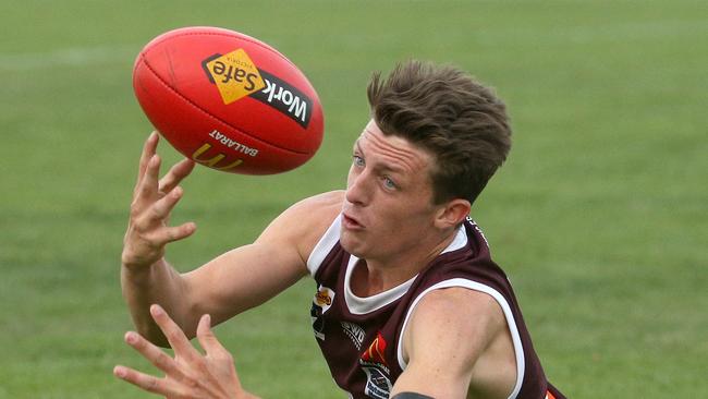 Harrison Hanley despite being injured right now is a young gun from Melton. Picture: Hamish Blair