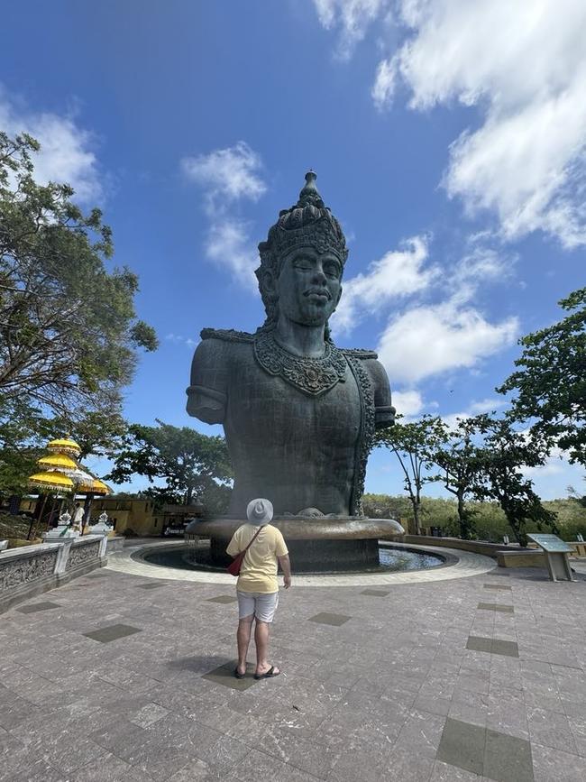 A smaller statue of the God Vishnu can be found along the walk to the main sculpture at GWK Cultural Park, Bali. Photo: Sian Jeffries