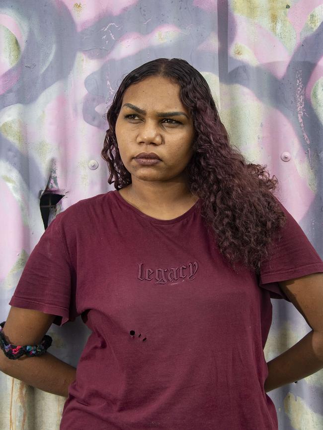 Ruby was forced from her home in Yuendumu by community members who supported the perpetrator and blamed her for getting him locked up. Picture: Brian Cassey