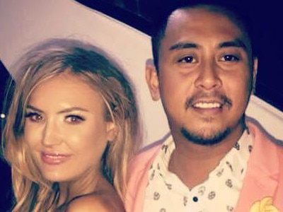 Nyssa Large with friend, William Cabantog, a Melbourne nightclub figure arrested in Bali amid a police drugs probe. Instagram/Facebook