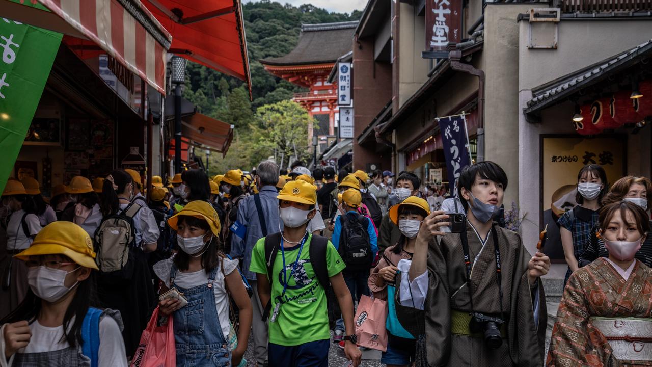 As the weather cools and vaccine efficacy wanes, Japan could face another wave. Picture: Carl Court/Getty Images