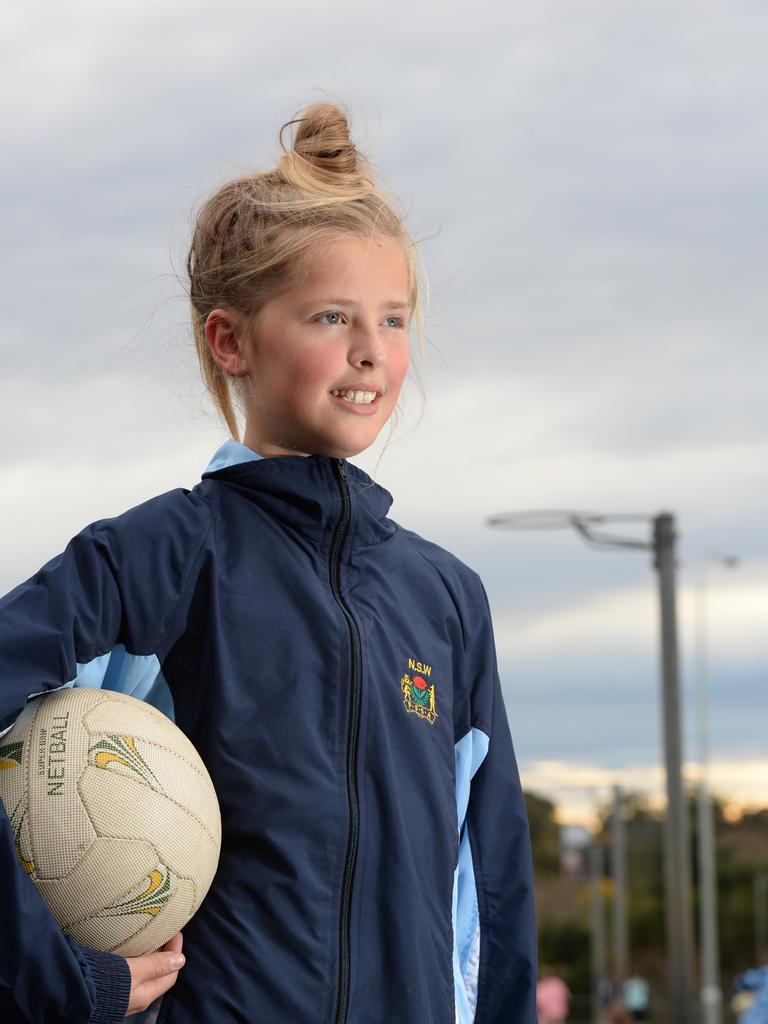Matisse Letherbarrow the netballer at 11