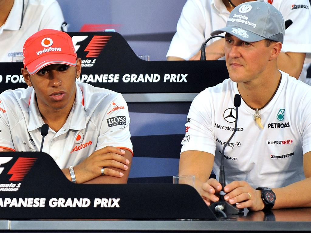 Mick believes his dad is better than Lewis Hamilton.