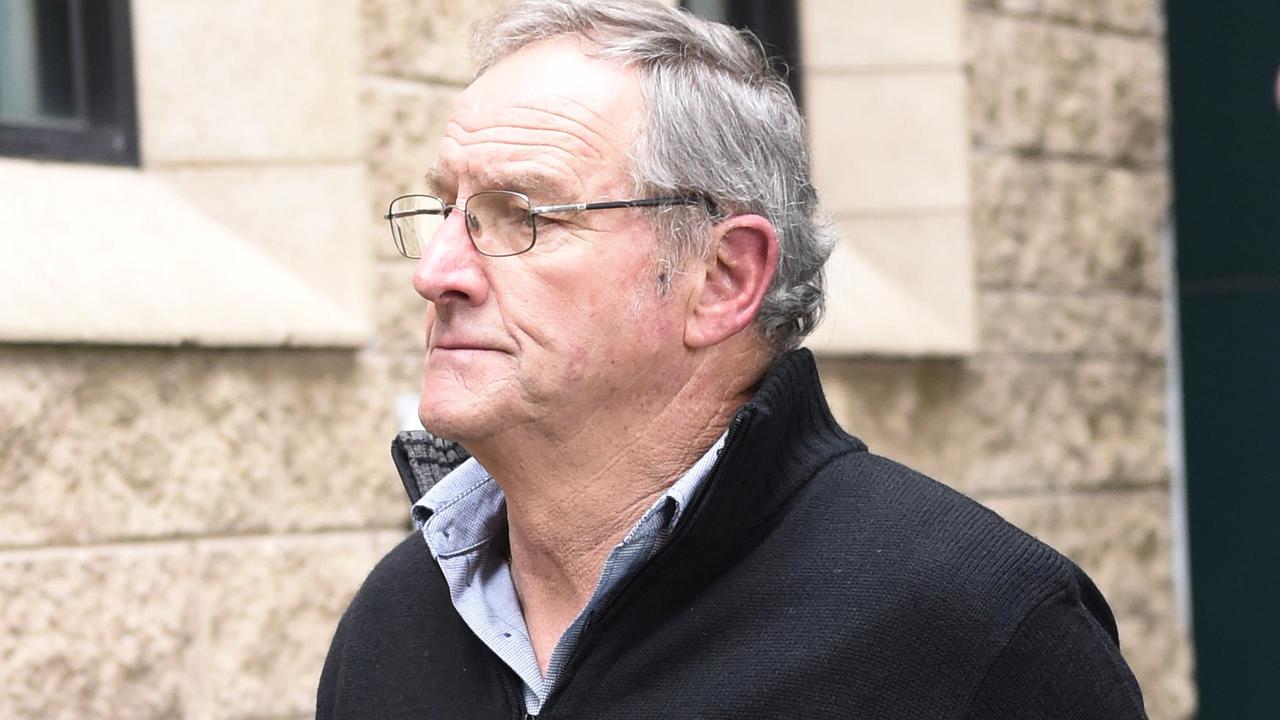 Truck driver Gerard Voss leaving Geelong Magistrates' Court. Picture: Alan Barber