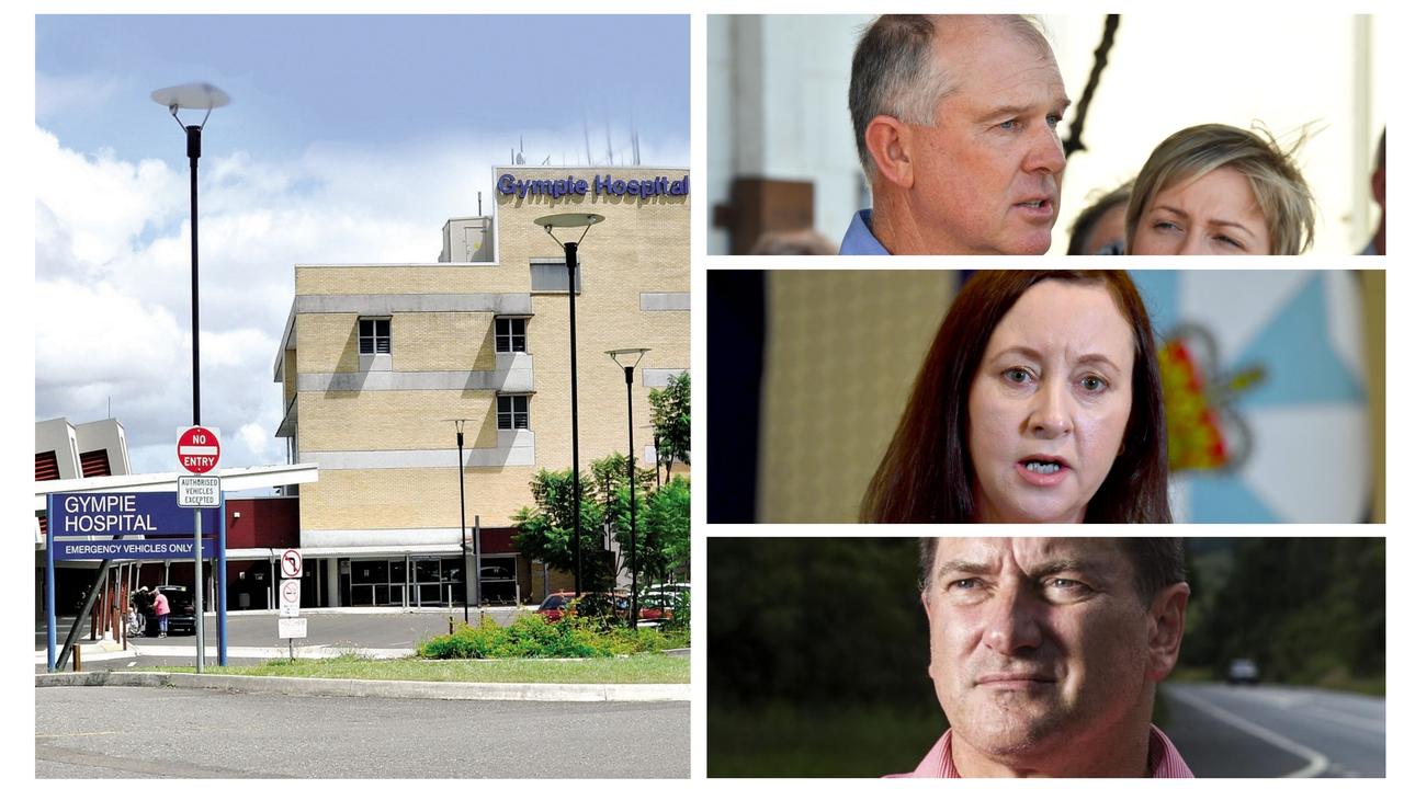 Gympie MP Tony Perrett (top) and Wide Bay Mp Llew O’Brien (bottom) have ramped up the fight to save Gympie’s Childrens’ Ward from closure, sending a joint letter to Health Minister Yvette D'Ath (middle) calling for her to reinstate the service.