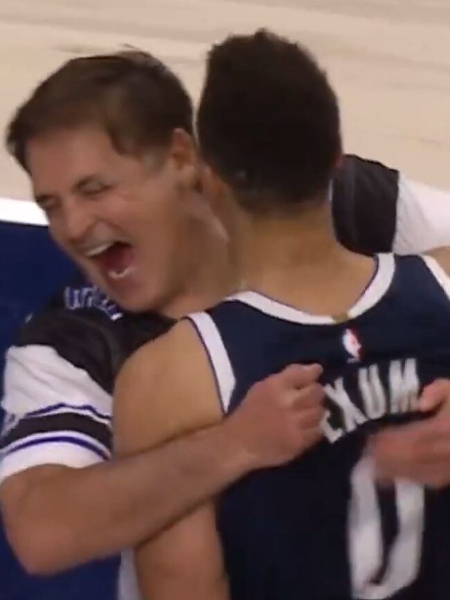 Mark Cuban was pumped. Photo: Twitter