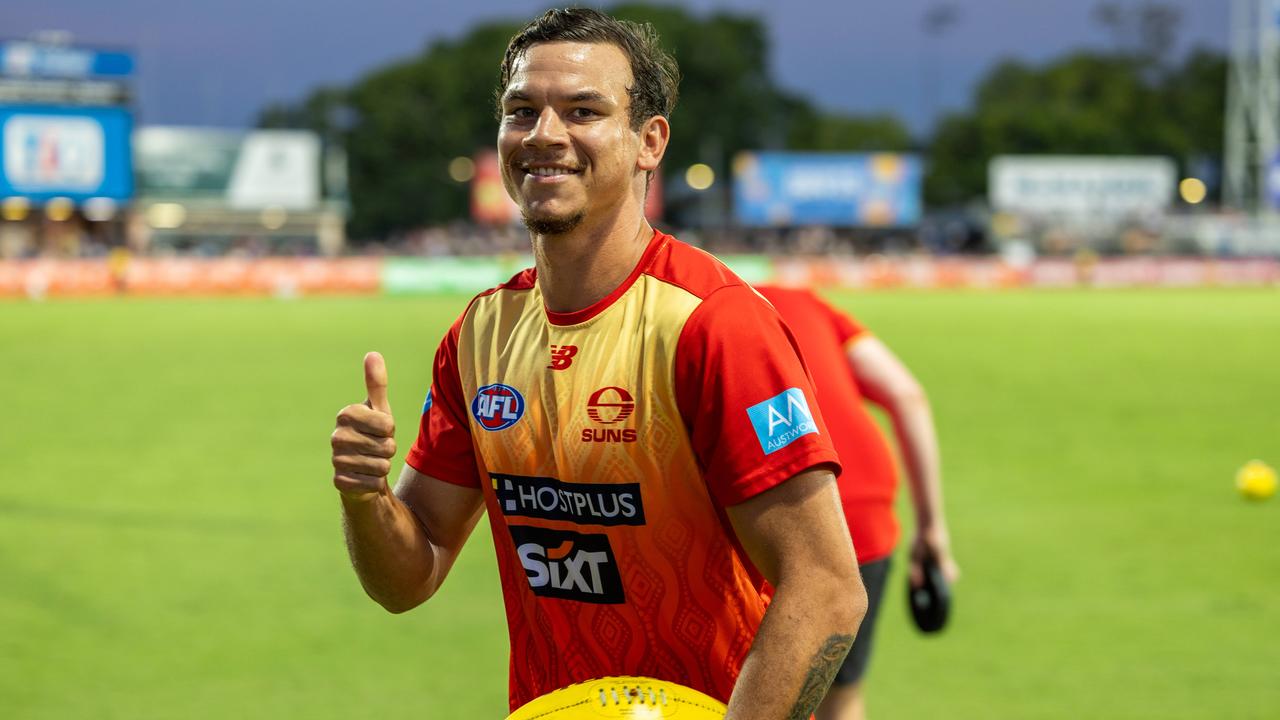 Gold Coast Suns v Western Bulldogs 2025 AFL match at TIO Stadium. Picture: Pema Tamang Pakhrin