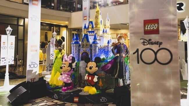 Cinderella's Castle also appeared in LEGO form at a few Westfields earlier this year. Picture: LinkedIn/Tim Everett