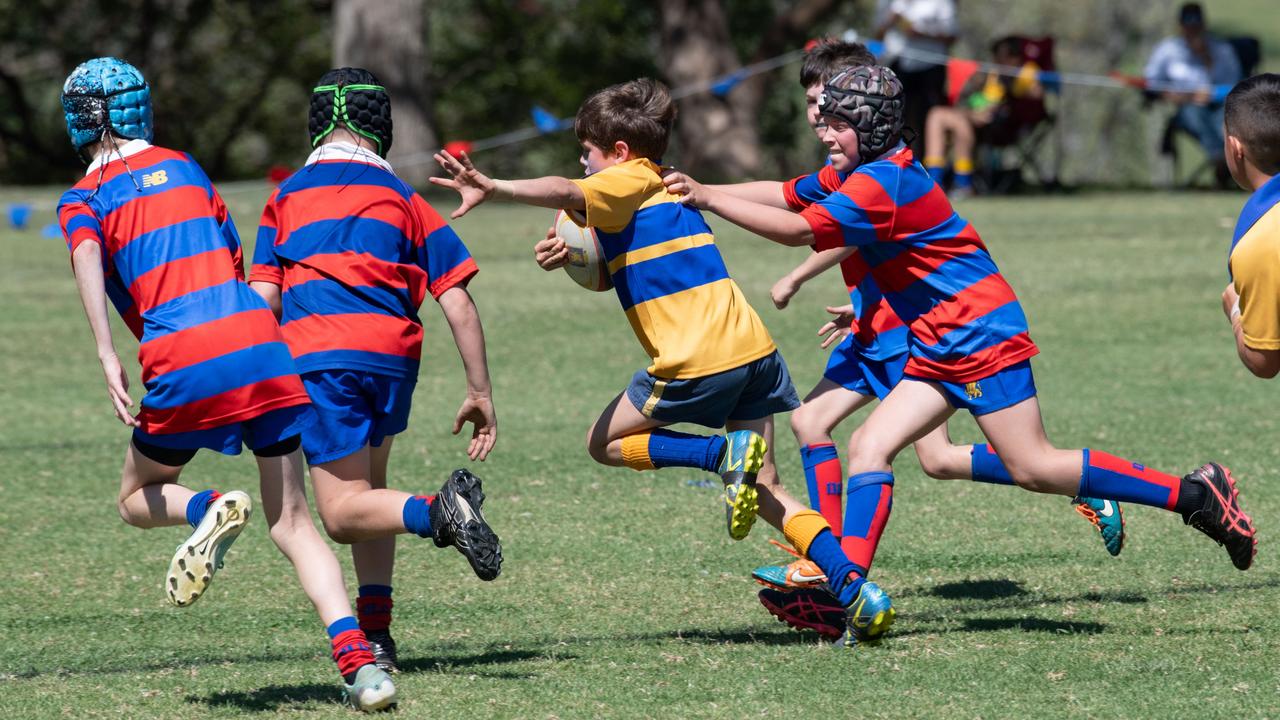 Downlands 11A vs TGS 11A. 2024 O'Callaghan Cup day at Downlands College. Photo by Nev Madsen