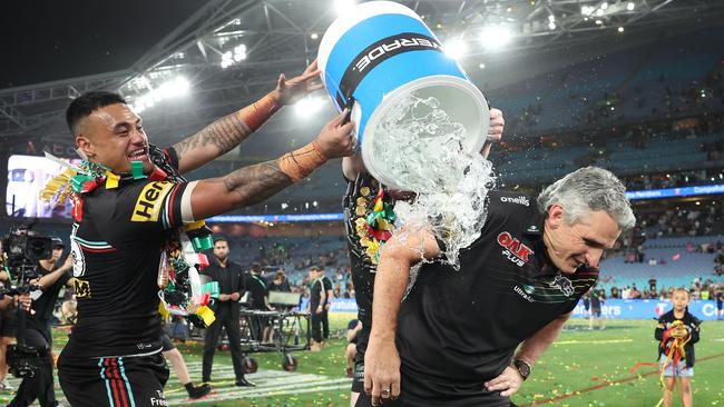 A fourth straight premiership would put Panthers coach Ivan Cleary in rarefied air. Picture: Matt King/Getty Images