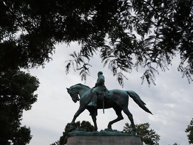 The statue has been at the centre of other protests in Charlottesville. Picture: Chip Somodevilla/Getty Images/AFP