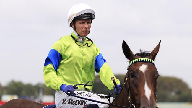 Kerrin McEvoy rides Our Lady Stardust at Gosford. Picture: Getty Images
