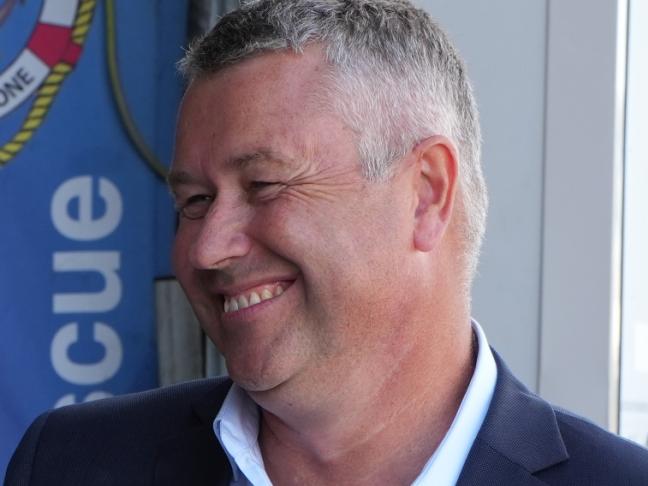 Liberal Party candidate For Braddon Mal Hingston in  Ulverstone Tasmania.  The Coalition  announced $550,000 for Ulverstone Marine Rescue Facility Upgrade . picture :  supplied