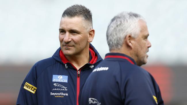 Yze was on the coaching staff for Melbourne’s 2021 flag. (Photo by Darrian Traynor/AFL Photos/Getty Images)