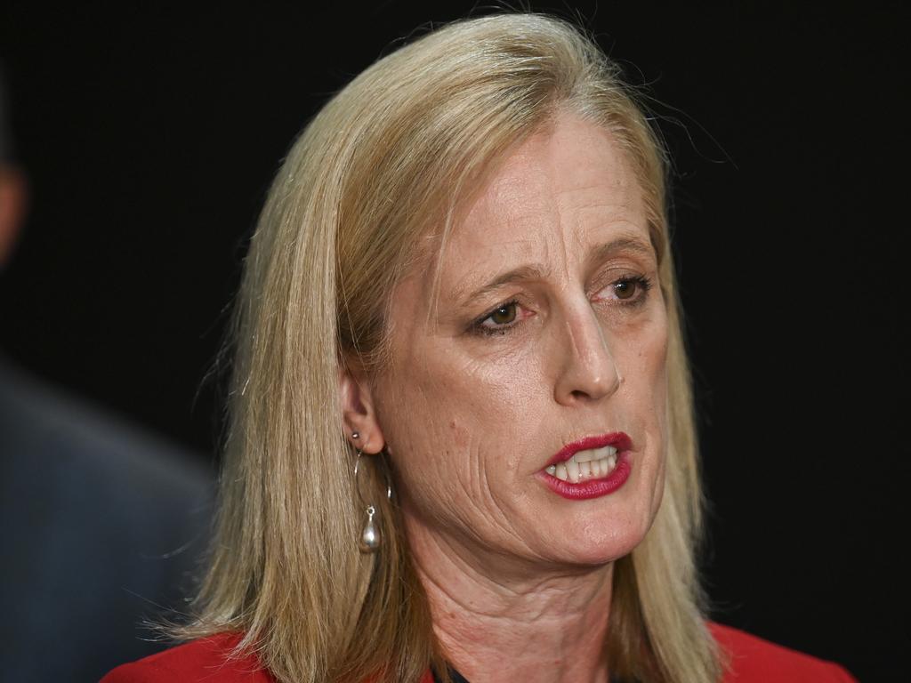 Finance Minister Katy Gallagher says the government is still considering whether or not to expand the single parenting payments. Picture: NCA NewsWire / Martin Ollman