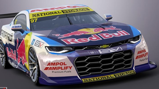 The Supercars Gen3 Red Bull Camaro will be unveiled in October.