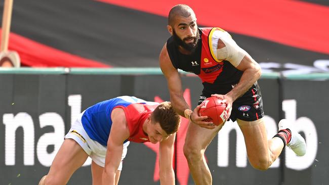 It’s still unknown whether Adam Saad will be at the Bombers next season. Picture: Quinn Rooney/Getty Images