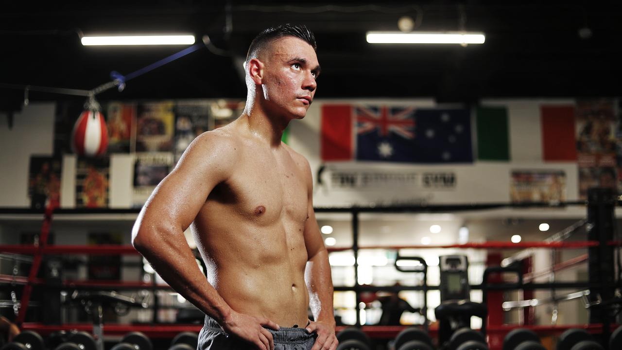 Australian boxer Tim Tszyu pictured after a training session. Picture: Sam Rutyn