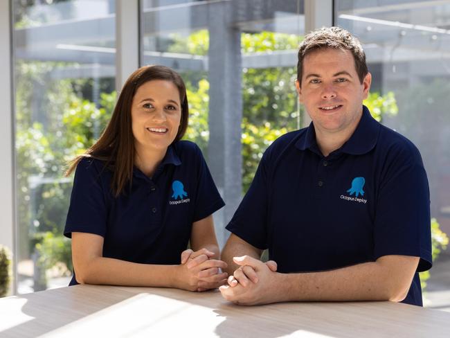 Octopus Deploy’s chief financial officer Sonia Stovell and chief executive officer Paul Stovell. Source: Supplied.