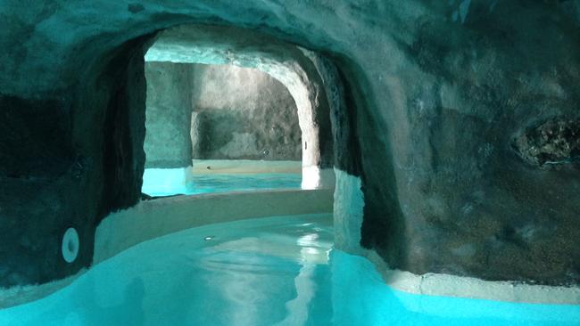 Inside Rome's spectacular grotto spa. Picture: Silvia Marchetti