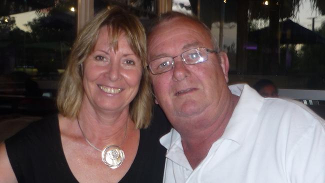 Gayle and her husband Keith Woodford . Picture: Supplied by family