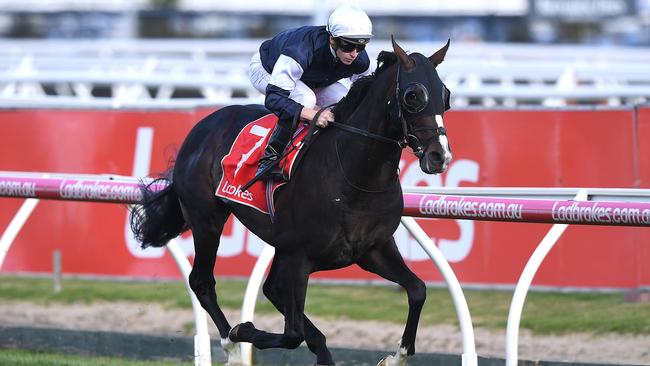 James McDonald rides Yucatan to win the Herbert Power Stakes last month. Picture: AAP