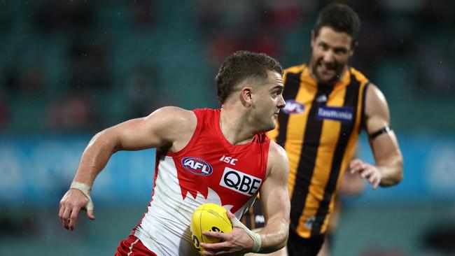 Tom Papley ran rampant booting four goals. Picture: Getty Images