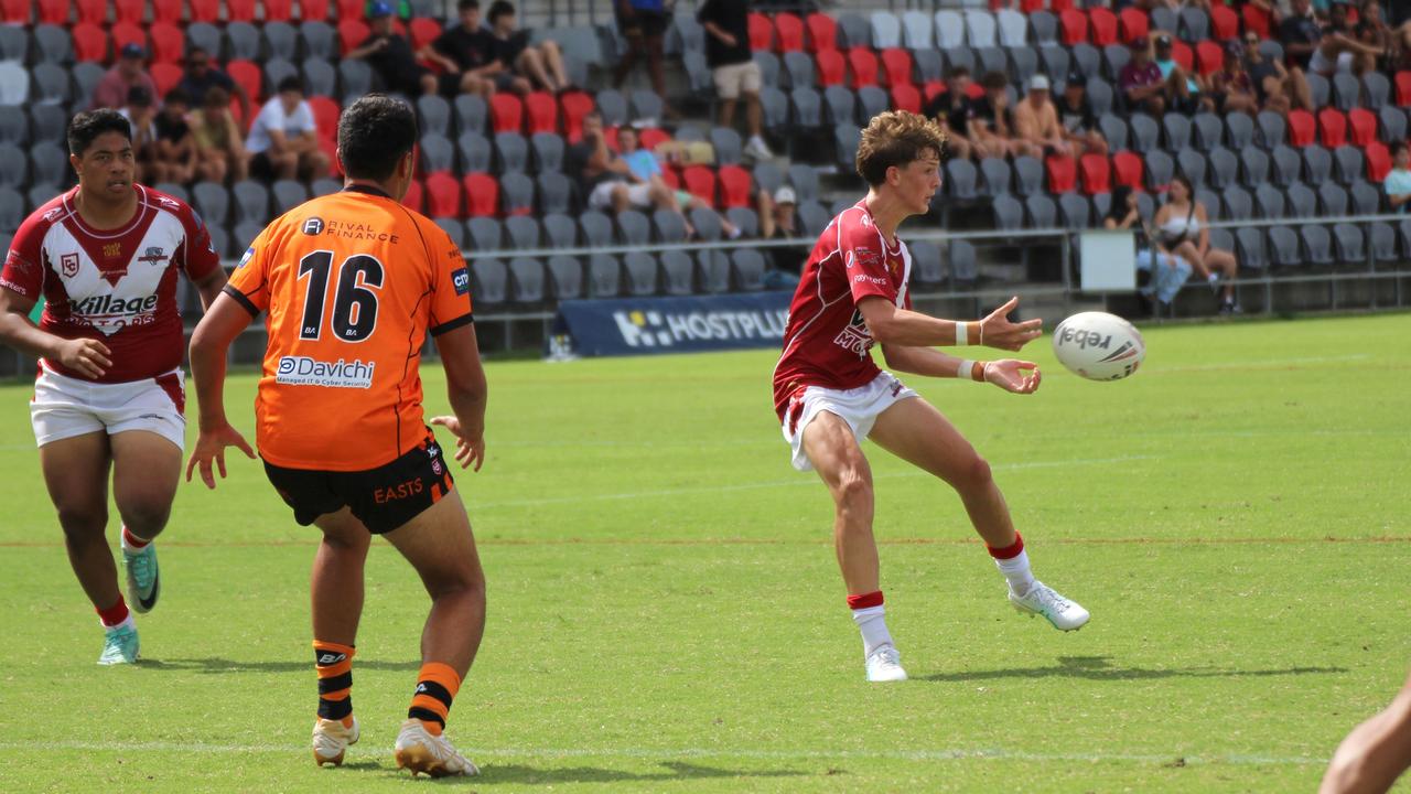 Noah Fien of the Redcliffe Connell Cup under-17s.