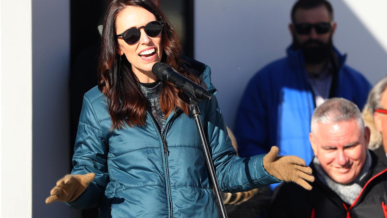 All smiles on the slopes. Jacinda Ardern is one of New Zealand most popular ever politicians. Time will tell if COVID blunders and policy fails dents that. Picture: Hannah Peters/Getty Images.