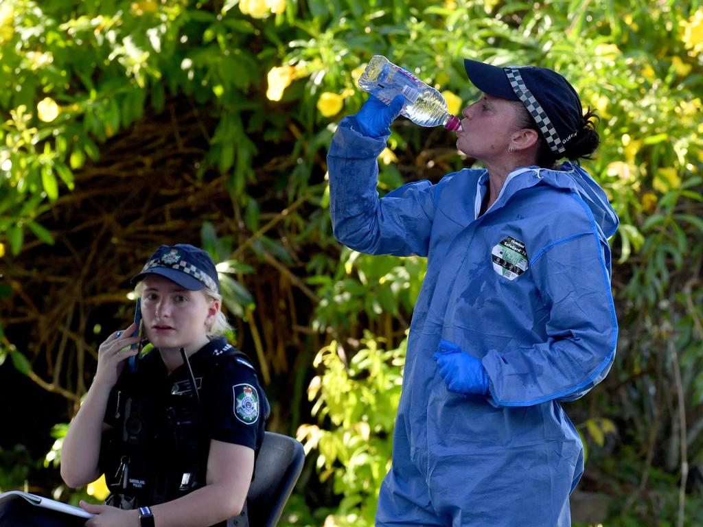 Scene of stabbing in Wellington Street, Mundingburra. Picture: Evan Morgan