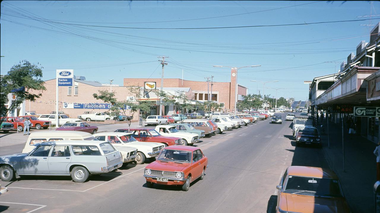 The town of Gatton in 1977.