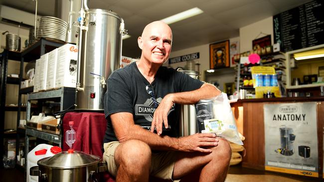 Homebrewers Warehouse owner Greg Young has been inundated with panicked brewers. Picture: Alix Sweeney