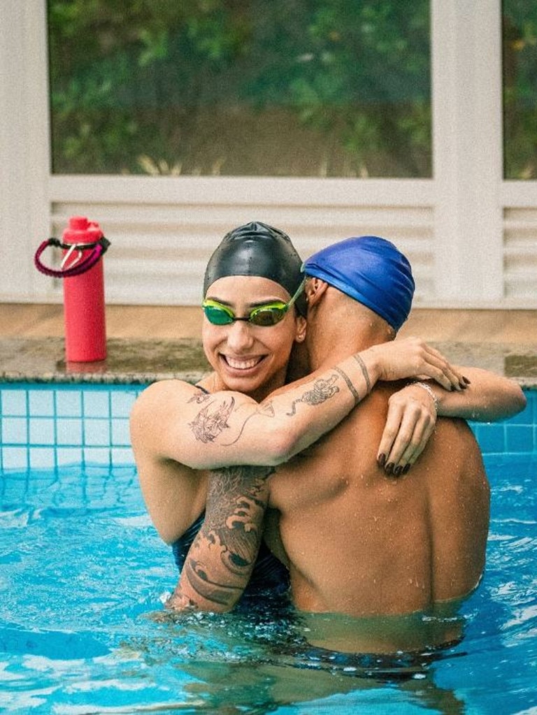 The pair are considered Brazil’s swimming power couple. Instagram/@_anavieeiraa