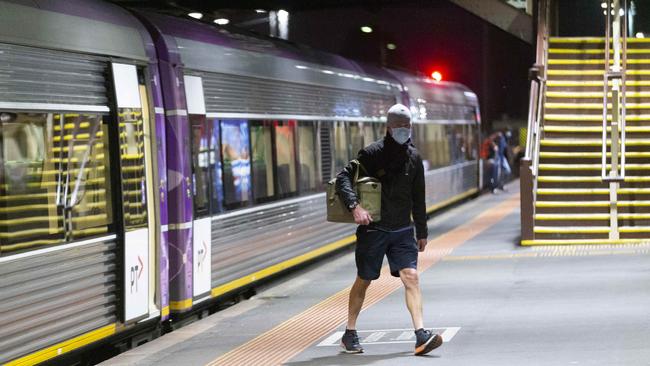 Buses will replace trains on the Geelong line. Picture: Alan Barber