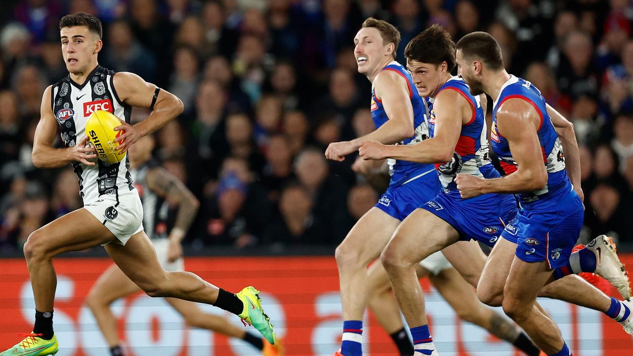 Nick Daicos was at his unstoppable best. Picture: Getty Images