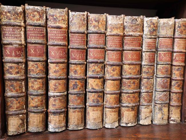 Many undergraduates at even prestigious institutions are incapable of reading books all the way through, let alone these old tomes. Picture: AFP
