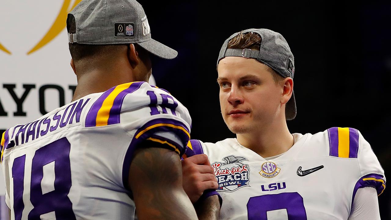 MVPS Burrow & Lawrence honored at LSU BBall game