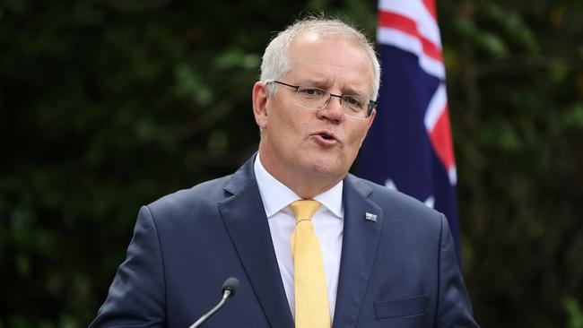 Scott Morrison will unveil a research commercialisation plan on Tuesday in a bid to bolster Australia’s manufacturing strength. Picture: Gary Ramage