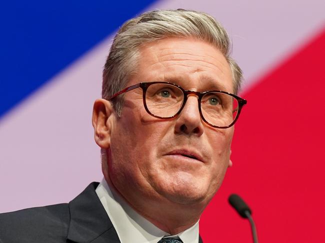 LIVERPOOL, ENGLAND - SEPTEMBER 24: Britain's Prime Minister Sir Keir Starmer delivers his keynote speech during the Labour Party Conference 2024 at ACC Liverpool on September 24, 2024 in Liverpool, England. This is Labour's first conference since voters returned them as the governing party of The UK and Northern Ireland in the July election. The result ended 14 years of Conservative rule with a landslide majority of 172 seats. (Photo by Ian Forsyth/Getty Images)