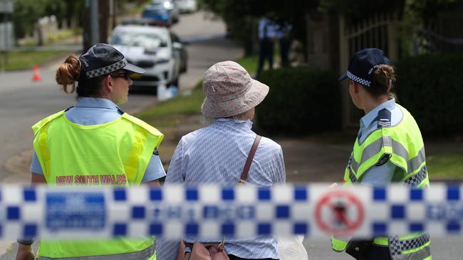 Police closed off the street while they investigated. Picture: NCA NewsWire/David Swift