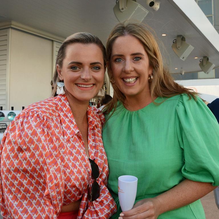 Olivia Garlepp and Anna Dwyer at opening of Cali Beach Club, Surfers Paradise. Picture: Regina King .